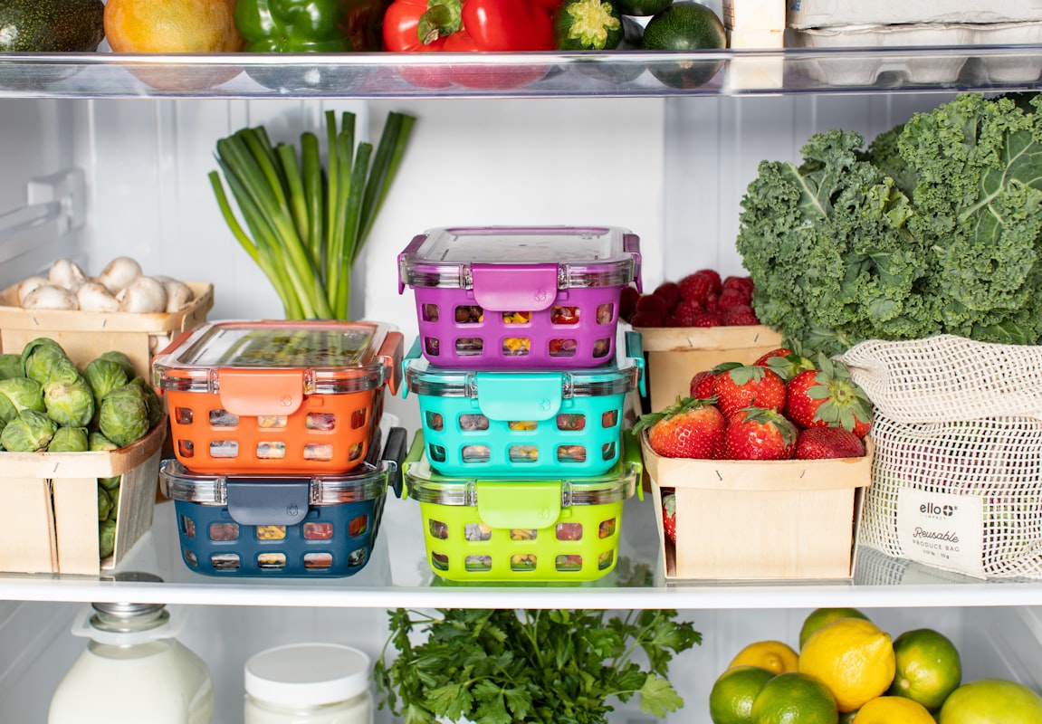 Fresh vegetables and meal preparation